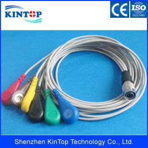 High quality Compatible shanghai holter 10 leads ECG cable Medical Holter ECG cable and lead wire with CE,FDA approved