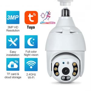 2MP WIFI E27 Lamp Bulb IP Camera Night Vision PTZ Security Camera CCTV Video Surveillance work with Tuya Smart Life_copy