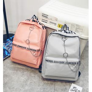 Factory wholesale fashion personality new backpack canvas stitching street trend solid color large capacity bag