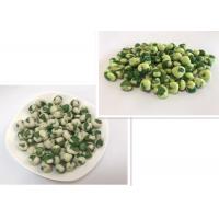 China Customized Crispy Green Color Wasabi Green Peas Free From Frying OEM Service on sale