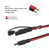 SAE - DC同軸アダプターケーブル - 6フィート 14AWG クイックリリース 接続プラグ 5.5mmx2.1mm オスジャック延長電源、自動車用8mm 2.5mm 3.5mmアダプター付き (B09N3LCJ4F)