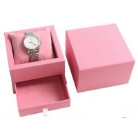 China Creative Design Pink Ladies Watch Box , Cardboard Twist Personalized Watch Box on sale