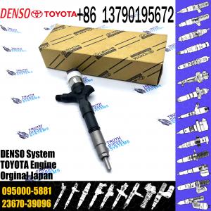 095000-5880 100% high quality new common rail injector 23670-30050,23670-39095,23670-39096,095000-5881 for 2KD-FTV