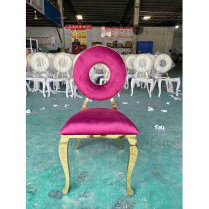 Round Back Dining Chairs Special Design Stackable Function Banquet Chairs