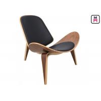 Wood Lounge  Shell Single Sofa Chair For Office / Home / W87 * D76 * H75 / SH39cm