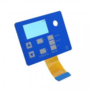 Aluminum Backer FPC Membrane Switches Keypad With LED Circuit Connector