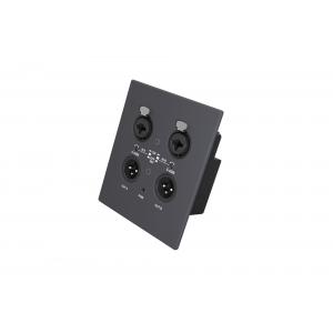 2 In 2 Out Dante Audio Interface Aluminum , Dante XLR Wall Plate PoE Power Supply