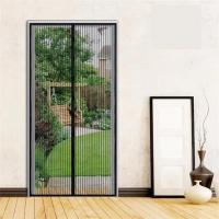 China Polyester Mosquito Net Curtain,Soft Door Curtain, Magnetic Screen Door Curtain 100x220cm on sale