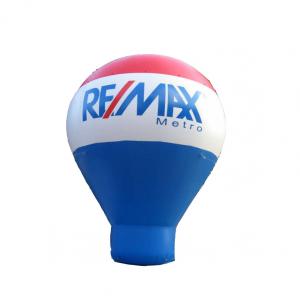 rooftop hot air balloon shape Inflatable cold air balloon/ ground inflatable advertising balloon for sale
