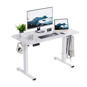 Electric Height Adjustable Desk for Home Vintage Rustic Work Station Office Furniture