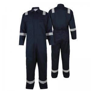 Lightweight Hi Vis Fire Retardant Coveralls Cotton Navy Blue Anti Safety Uniform Welder Fire Resistant Apparel
