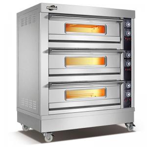 China New Fashion Manufacturer Commercial Electric Gas Deck Pizza Bread Baking Machine Bakery Oven Prices supplier