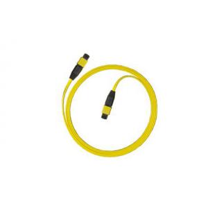 China Yellow cable PC, UPC, APC MTP / MPO singlemode Fiber Optic Patch Cord supplier