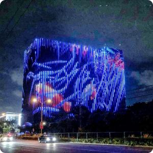 China Luz de punto de píxel LED personalizada Control RGB Alto Brillo para Proyecto de Construcción supplier