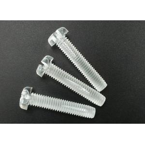 Clear Plastic Screws Round Head Fastener M5 Full Thread Slotted Cross Drive