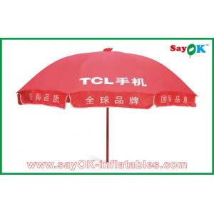 Pop Up Sun Shade Tent Advertising Red Sun Umbrella