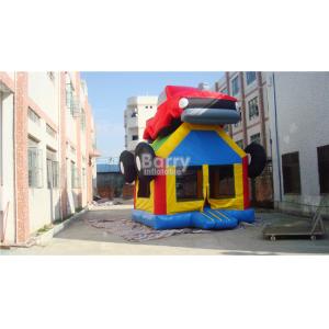 Car Shape Inflatable Bouncer Fire Retardant PVC Tarpaulin / Oxford Cloth For Park