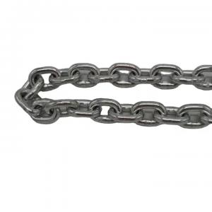 China Welded Galvanized Carbon Steel Short Link Chain for Marine Anchor Lifting Equipment supplier