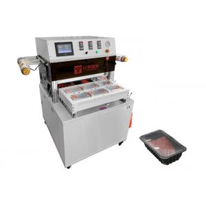 China Vertical Pneumatic Vacuum Food Tray Sealer Machine Meat Tray Sealer Machine supplier
