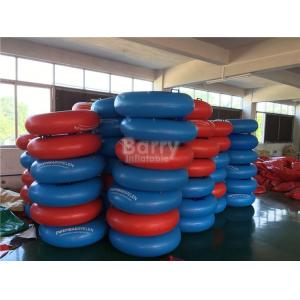 Red And Blue Inflatable Water Toys For Kids , Swimming Pool Floats