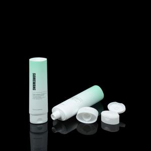 China Customized ABL PBL Sun Cream Oval Cosmetic Tube Super Oval Shapped supplier