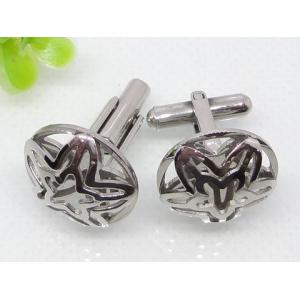 China Hollowed Stainless Steel Doubled Star Cuff Links 1620045 supplier