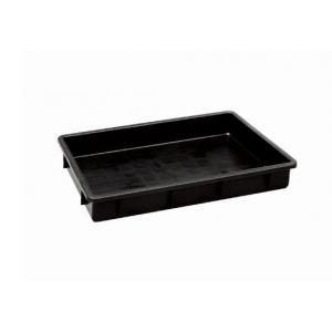 China Stackable Black Plastic Conductive Tray Polypropylene For Small Parts Storage supplier