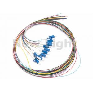 China LC / UPC SM 12 Core Single Mode Fiber Optic Cable Color Coded Fiber Optic Pigtail supplier