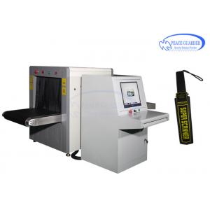 Middle Size Checked Baggage X Ray Machine In Airport , X-Ray Bottom Shine Detecting With Sounds Alarm