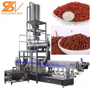 China Aquatic Floating Fish Feed Pellet Machine Double Screw Extruder Craft supplier