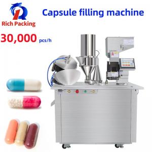 China Pharmaceutical Powder Semi Auto Capsule Filling Machine PLC Control supplier