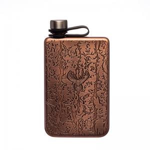 100% Leak Proof Pocket Flask for Climbing Camping Barbecue Bar Party Drinker Copper