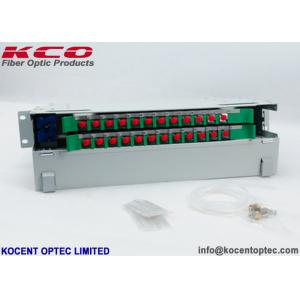 China Steel 24FO Fiber Optic Distribution Box , 24 Core 19'' Fiber Terminal Patch Panel supplier