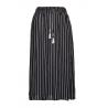China Thin And Stripe Long Women's Fashion Skirts With Tassel String Mid Calf Length wholesale