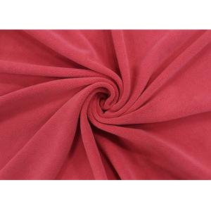 420GSM Micro Velvet Fabric / Toys Anti Pilling Rose Red Velvet Material