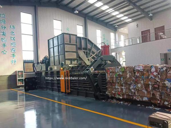 Automatic baler machine 10-12T per hour horizontal hydraulic baler scrap paper machine baler