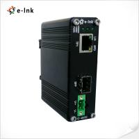 China Mini Type Industrial Fiber Optic Ethernet Media Converter 10 / 100 /1000M 48VDC on sale