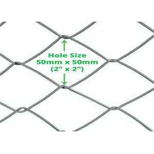 China 2 Inch Metal Chain Link Fence 50mm Diamond Hole Cyclone Wire Roll supplier