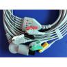 AAMI 6 Pin 5 Lead ECG Patient Cable For Spacelabs / Mindray 3.6m Length