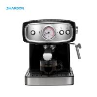 China 1.25L Removable Battery Powered Coffee Machine Pressure Gauge Milk Frother Steamer Machine on sale