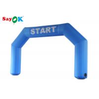 China Entrance Gate Arch Designs Blue Start Line Inflatable Arch With Air Blower For Promotions Customized Logo on sale