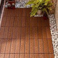 China Sturdy Wood Deck Tiles Hardwood Decking Boards Tiles Waterproof CE on sale