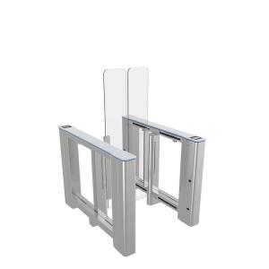 Brushless Motor Airport Waist High Turnstiles , Luxury Sliding Entrance Gate