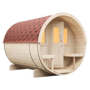 China Outdoor Use Solid Wood Canadian Red Cedar Sauna Luxury Large Size supplier