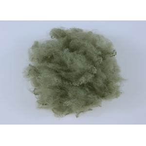 Army Green Fiber Dope Dyed Polyester Staple Fiber For Carpet
