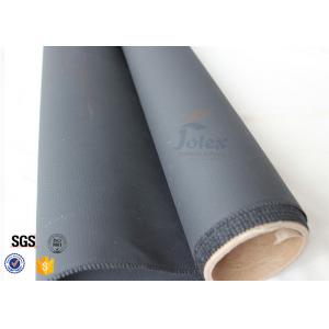 China Black PU Coated Fiberglass Fabric Cloth Roll Fireproof Insulation Woven Fabric supplier