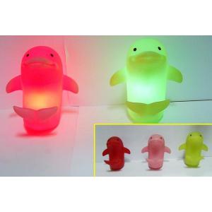 Dolphin Night Lamp Light Up Bath Ducks LED Flashing Toy For Bed Room Decoration