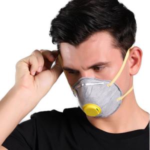 China N95 Activated Carbon Cup FFP2 Mask , Disposable Nonwoven Dust Mask With Valve supplier