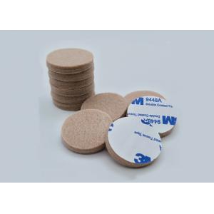 China Heavy Duty Self Adhesive Felt Pads Round Shape For Furniture Feet supplier