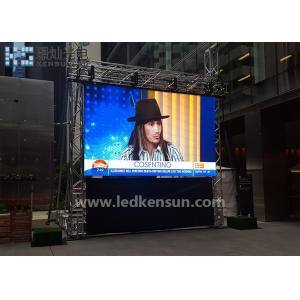 China Outdoor rental HD MBI5124 1R1G1B Full Color LED Module P4.81mm supplier